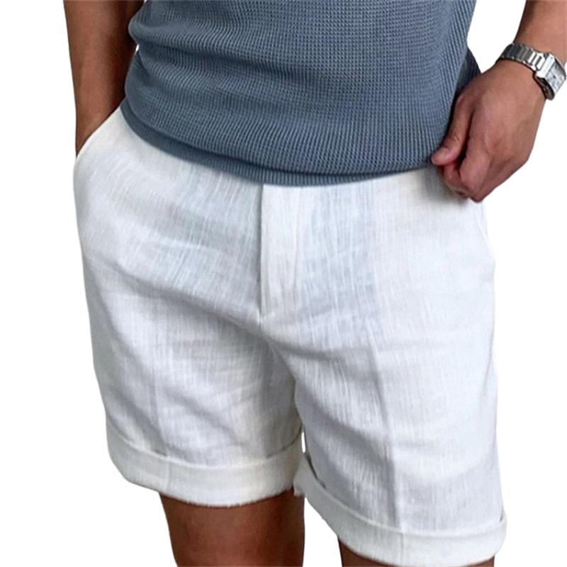 Bellivaro | Herre Strandshorts i Vintage Stil – Premium Hør og Tidløst Design