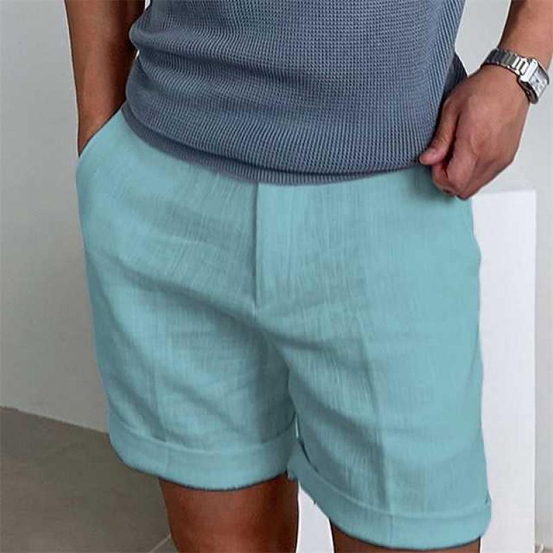 Bellivaro | Herre Strandshorts i Vintage Stil – Premium Hør og Tidløst Design