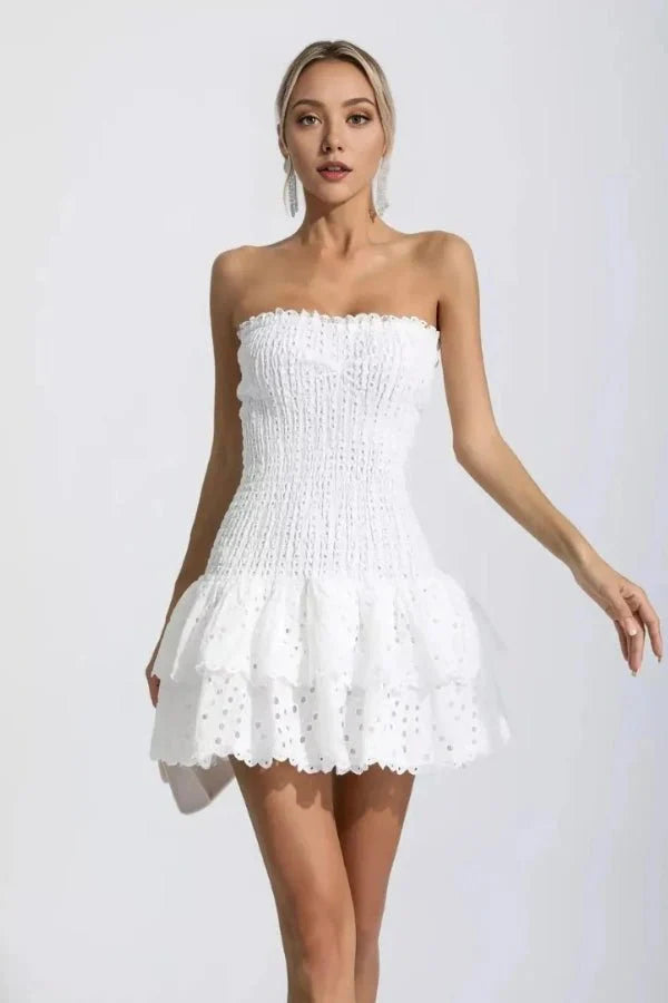 Robe Mini d'Été Sans Bretelles Starla