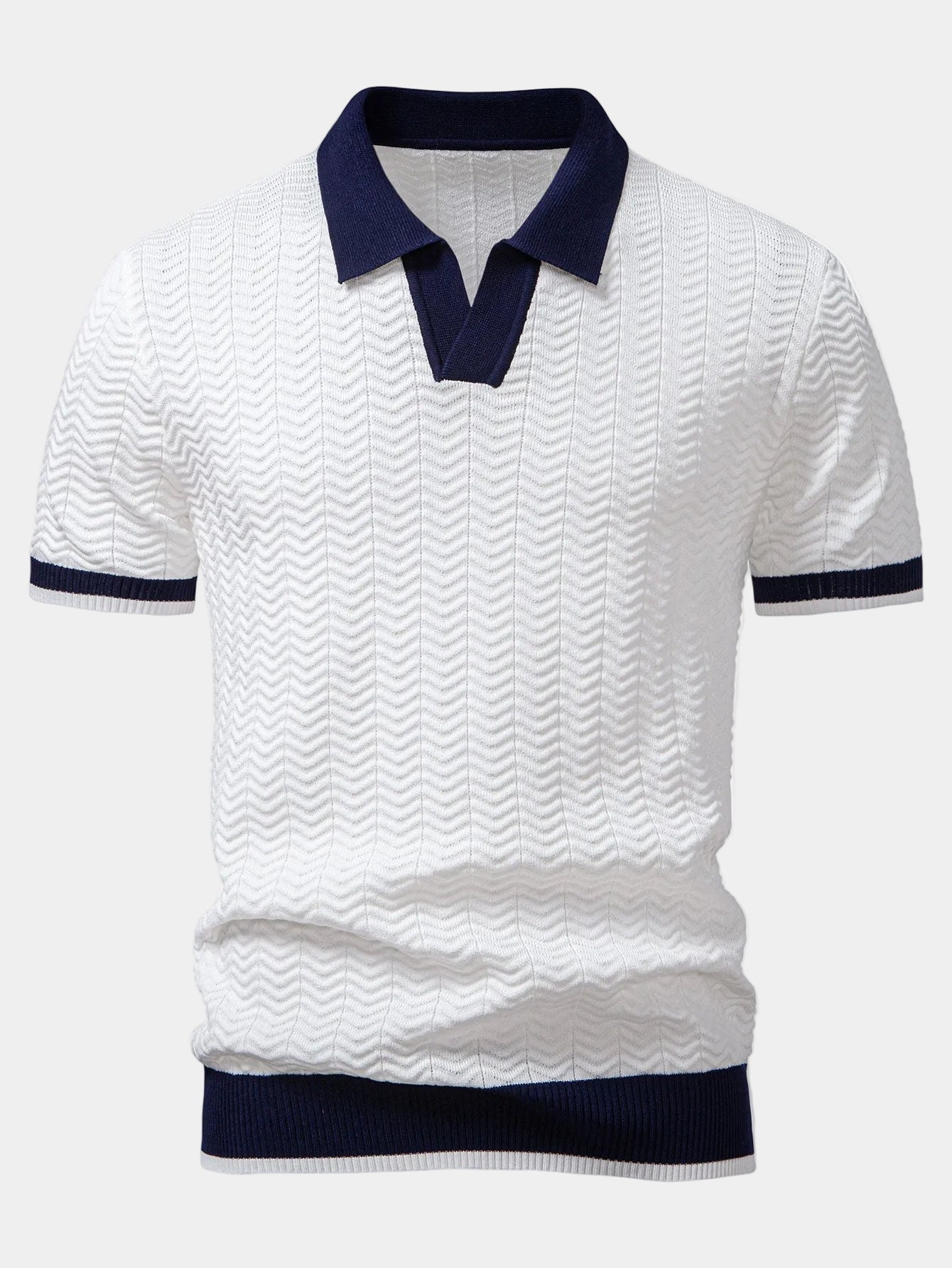 Polo Homem Malha Estruturada