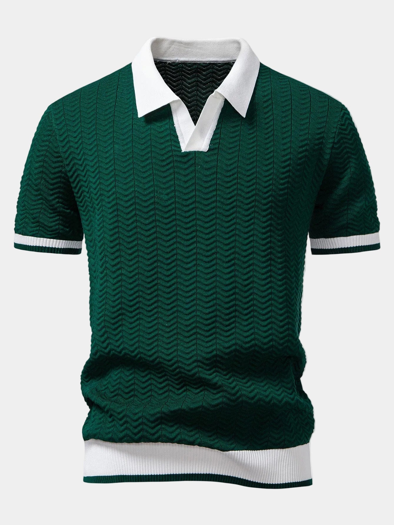 Polo Homem Malha Estruturada