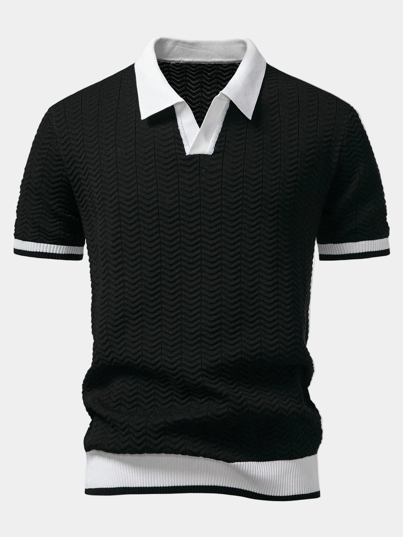 Polo Homem Malha Estruturada