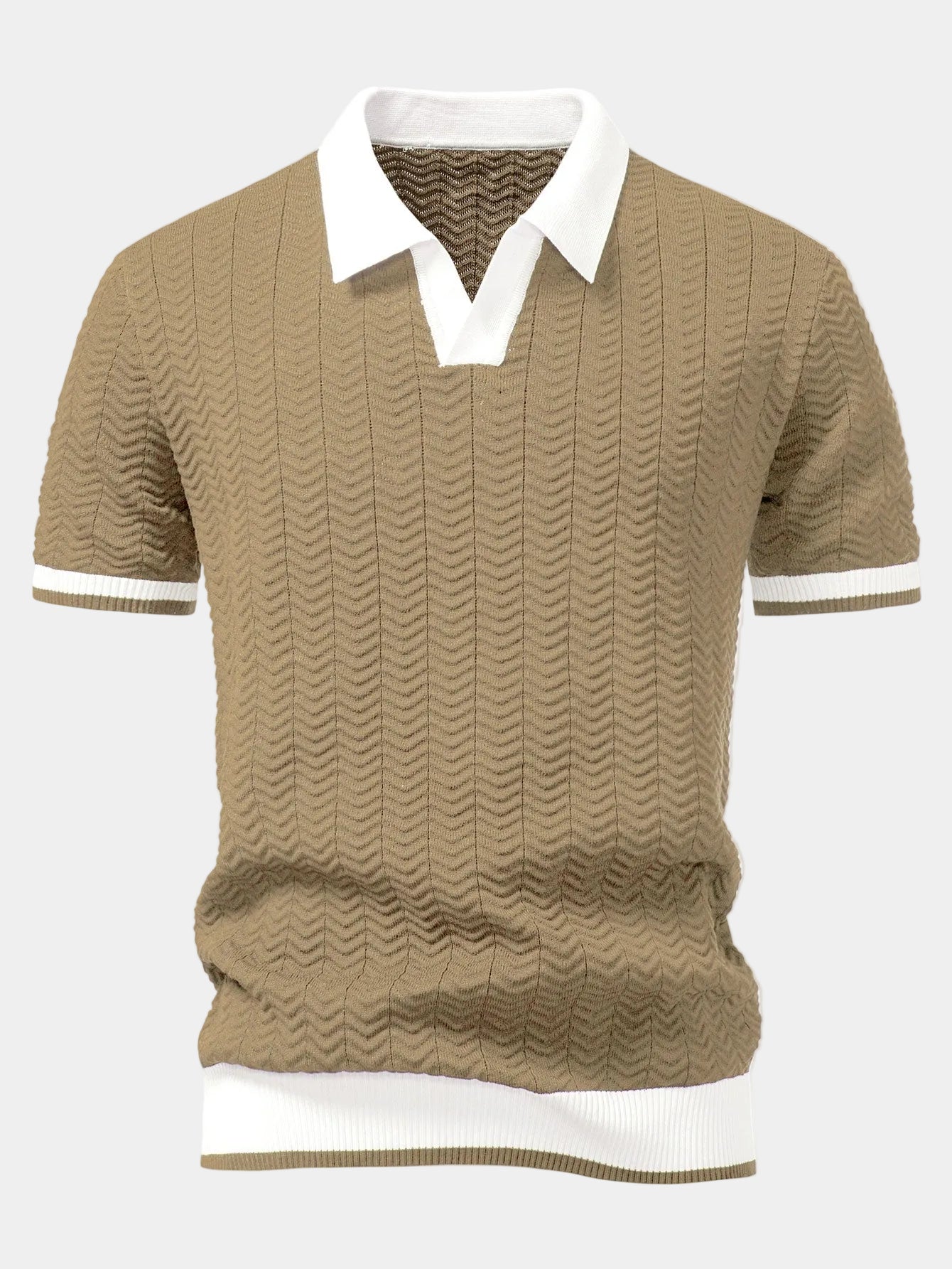 Polo Homem Malha Estruturada