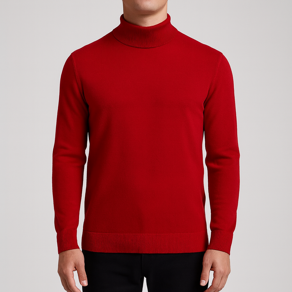 Bellivaro men's turtleneck sweater for everyday wear