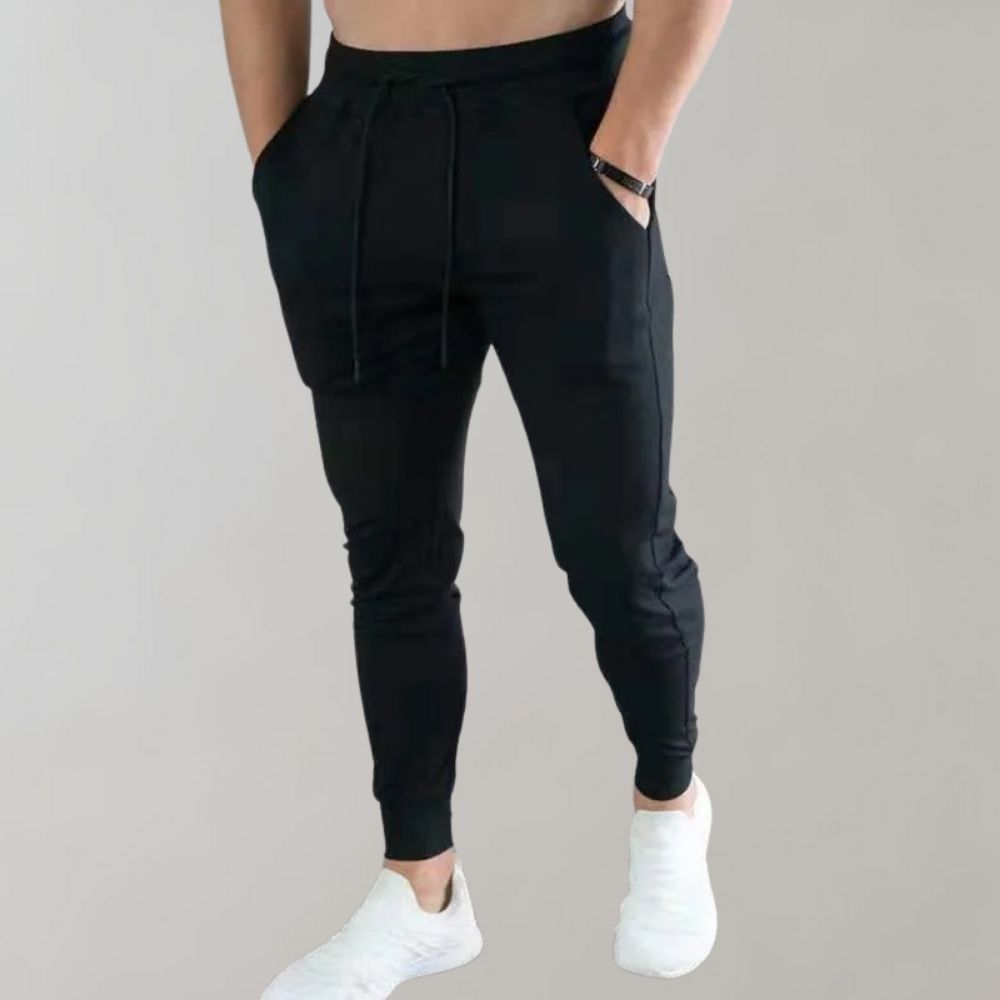 Bellivaro | Herre Slim-Fit Joggingbukser | Minimalistisk Komfort og Moderne Pasform
