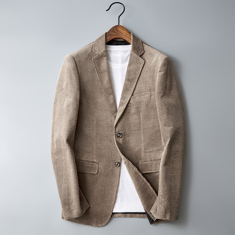 Bellivaro | Herre Fløjlsblazer | Centreret Knap Formelt Design