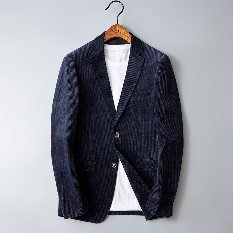 Bellivaro | Herre Fløjlsblazer | Centreret Knap Formelt Design