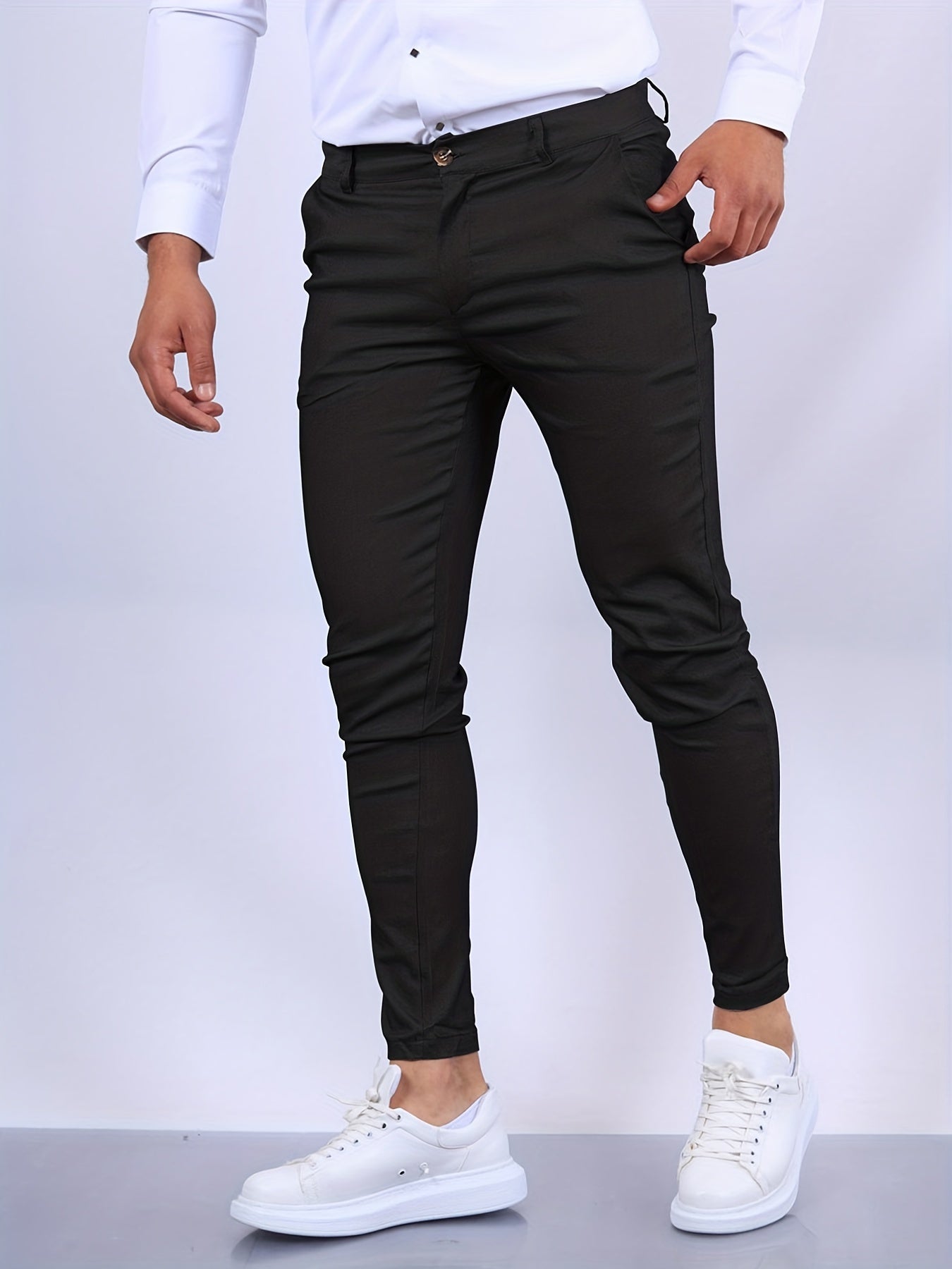 Bellivaro | Herre Slim-Fit Chino Bukser | Moderne og Elegant Design til Hverdagsbrug