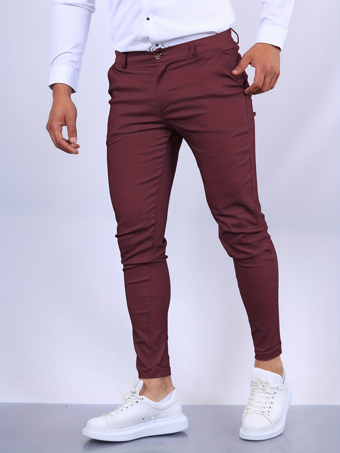 Bellivaro | Herre Slim-Fit Chino Bukser | Moderne og Elegant Design til Hverdagsbrug