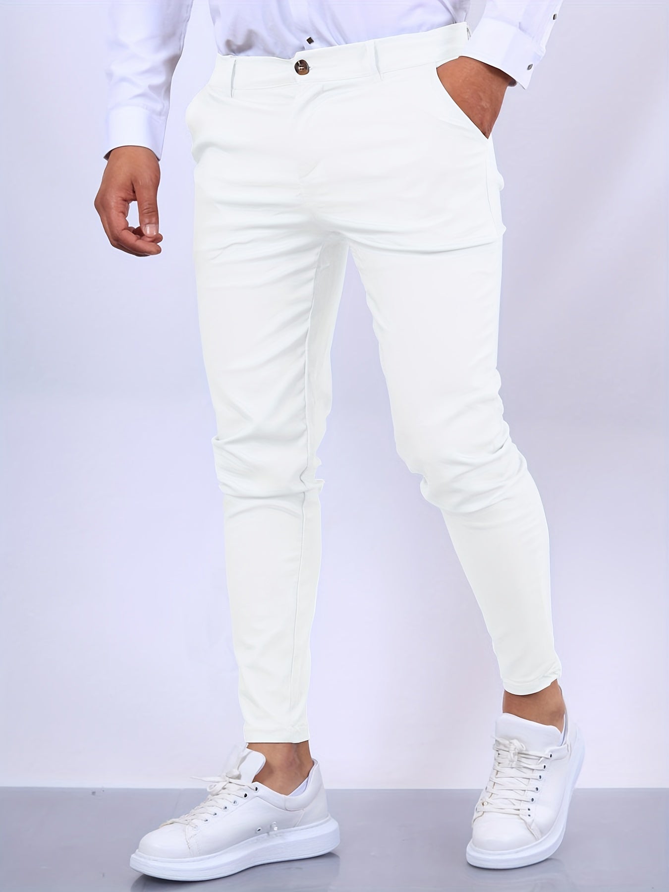 Bellivaro | Herre Slim-Fit Chino Bukser | Moderne og Elegant Design til Hverdagsbrug