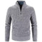 Bellivaro | Herre Halv-Lynlås Striktrøje | Varm og Stilren Pullover