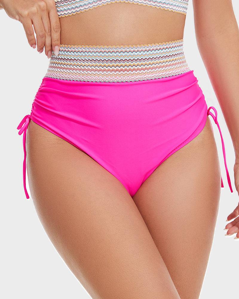 Corrigerende Bikini met Hoge Taille en Haltertop