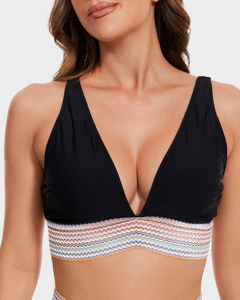 Corrigerende Bikini met Hoge Taille en Haltertop