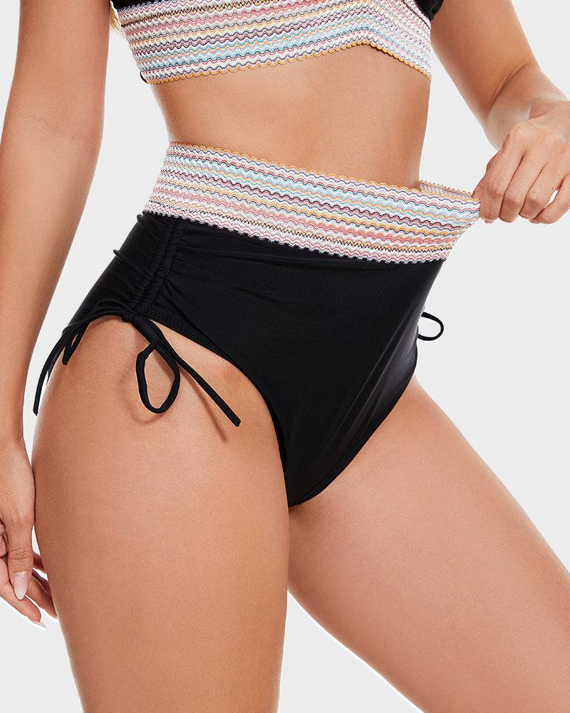 Corrigerende Bikini met Hoge Taille en Haltertop