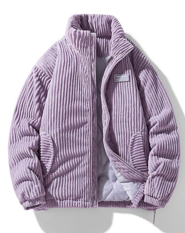 Bellivaro | Herre Fløjlsforet Puffer Jakke | Varm Quiltet Vinterdesign