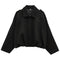 Veste courte oversize effet suédine pour femme