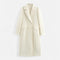 Lang trenchcoat til damer med klassisk revers