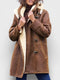 Brun Dufflecoat til Kvinder med Shearling-For