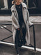 Oversized strikcardigan til kvinder med sjalskrave
