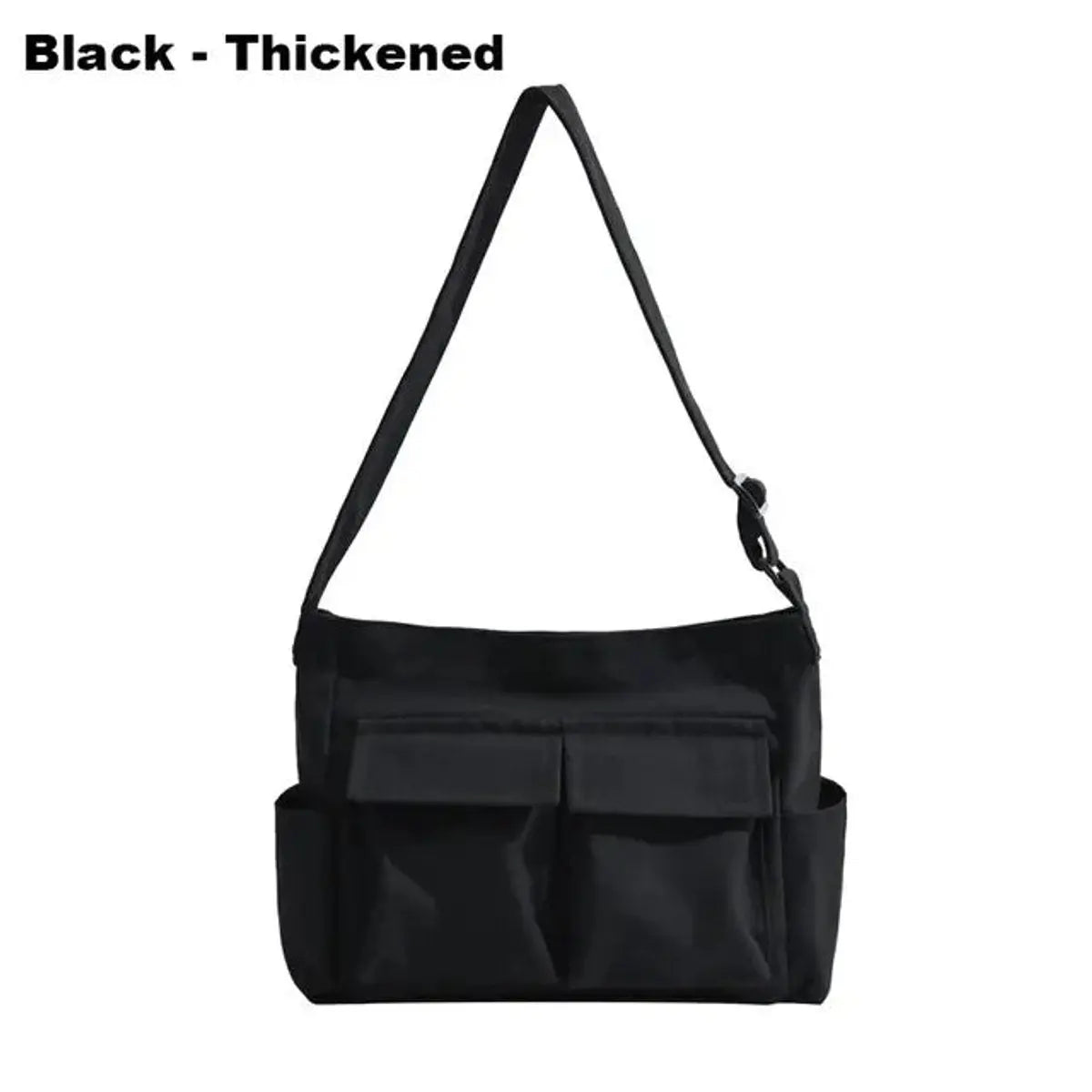Dames Canvas Crossbody Taske med Flere Lommer